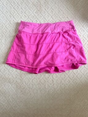 lululemon athletica Hot Pink Athletic Skort with Built-In Shorts